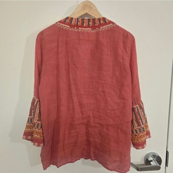 Johnny Was Workshop Tilly Flare Top - Picture 8 of 9